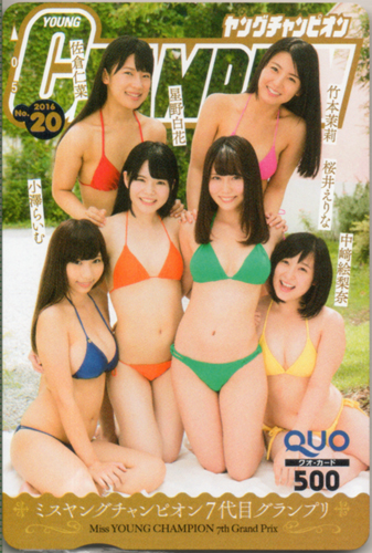 ミスヤングチヤンピオン7代目グランプリ ヤングチャンピオン 2016年10月11日号 (No.20) クオカード