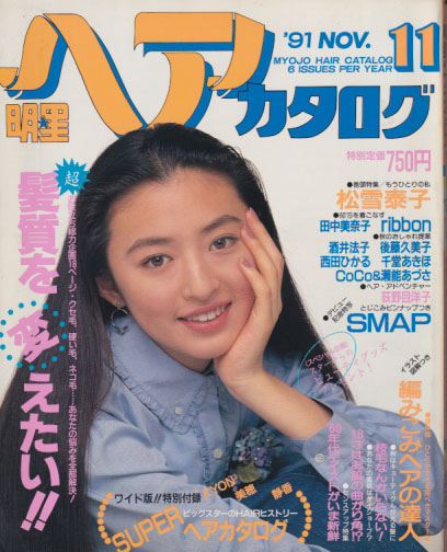  明星ヘアカタログ 1991年11月号 雑誌