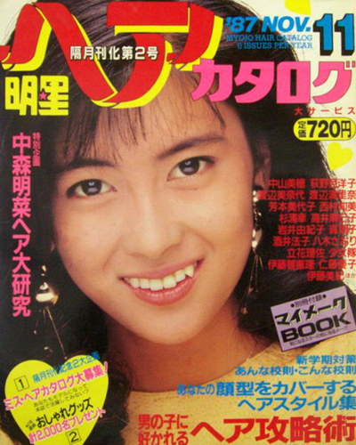明星ヘアカタログ 1987年11月号 雑誌