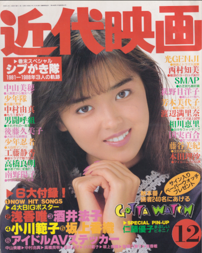  Kindai/近代映画 1988年12月号 雑誌