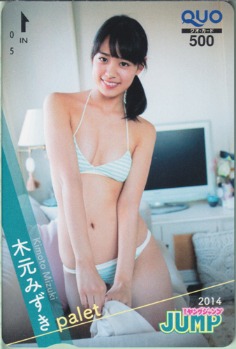 木元みずき 週刊ヤングジャンプ 2014年2月6日号 (No.8) クオカード