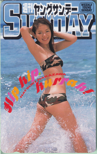 中沢なつき 週刊ヤングサンデー テレカ