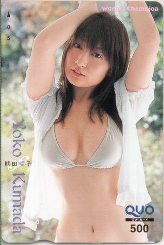 熊田曜子 週刊少年チャンピオン クオカード