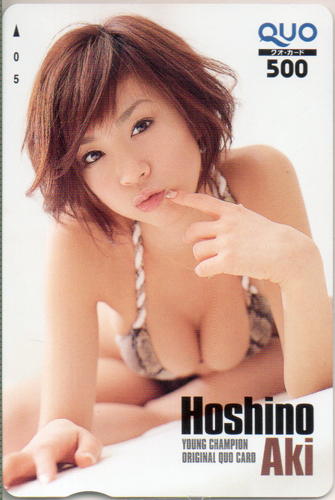 ほしのあき ヤングチャンピオン クオカード