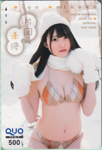 片岡未優 ヤングチャンピオン 2022年9月13日号 (No.18) クオカード