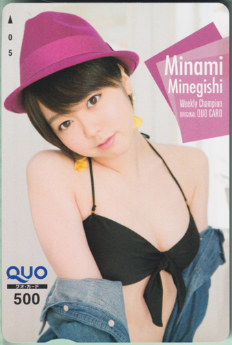 峯岸みなみ 週刊少年チャンピオン クオカード
