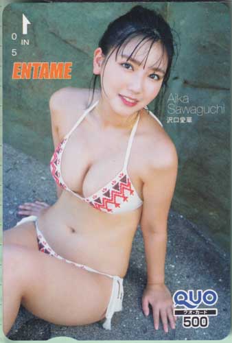 沢口愛華 ENTAME (エンタメ) クオカード