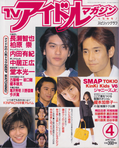  TVアイドルマガジン 1996年4月号 (通巻5号) 雑誌