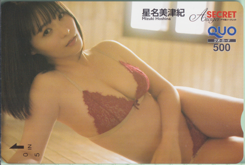 星名美津紀 週刊アサヒ芸能増刊 アサ芸Secret!/シークレット クオカード