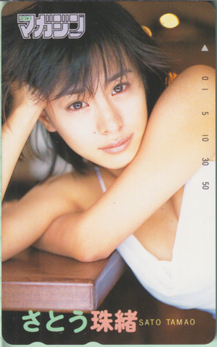さとう珠緒 週刊少年マガジン テレカ