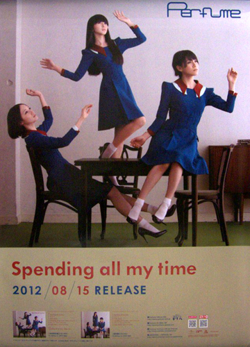 Perfume シングル「Spending all my time」 ポスター
