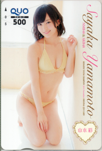 山本彩 別冊ヤングチャンピオン 2014年11月号 クオカード