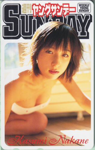 仲根かすみ 週刊ヤングサンデー テレカ