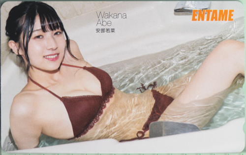 安部若菜 ENTAME (エンタメ) テレカ
