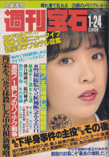  週刊宝石 1986年1月24日号 (207号) 雑誌