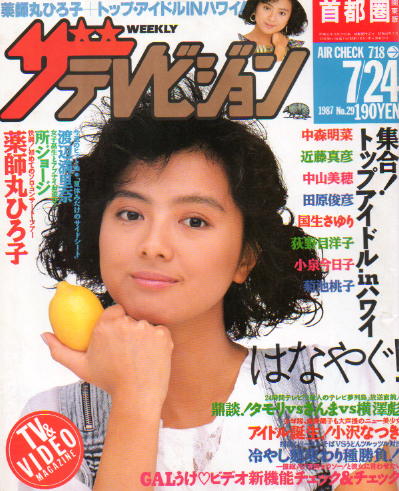  週刊ザテレビジョン 1987年7月24日号 (No.29) 雑誌