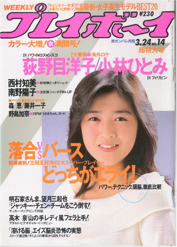  週刊プレイボーイ 1987年3月24日号 (No.14) 雑誌