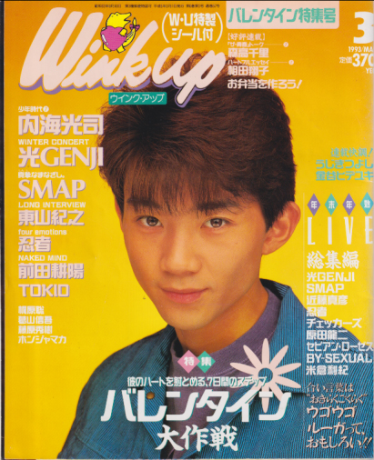  ウインク・アップ/Wink up 1993年3月号 雑誌