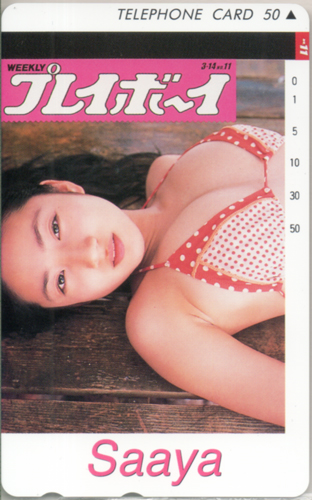 紗綾 週刊プレイボーイ 2006年3月14日号 テレカ