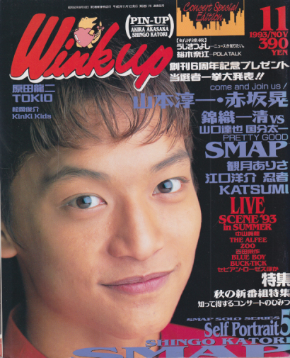  ウインク・アップ/Wink up 1993年11月号 雑誌