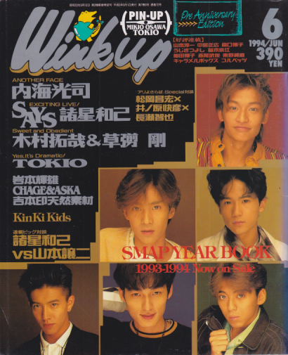 ウインク・アップ/Wink up 1994年6月号 雑誌
