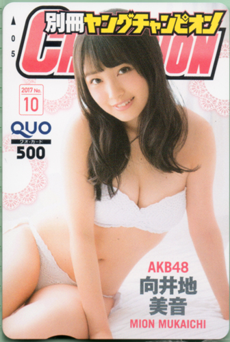 向井地美音 別冊ヤングチャンピオン 2017年10月号 (No.10) クオカード