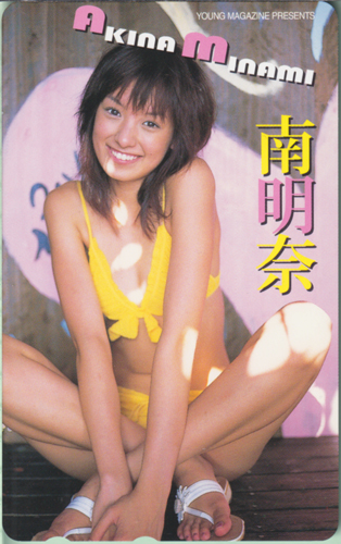 南明奈 週刊ヤングマガジン テレカ