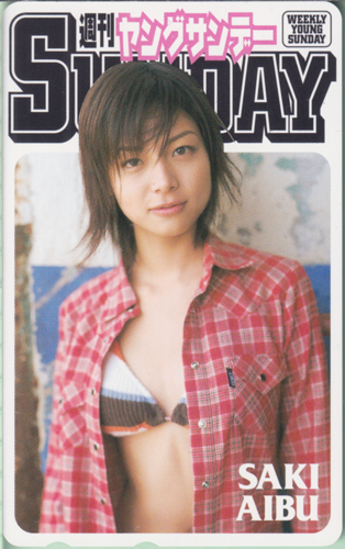 相武紗季 週刊ヤングサンデー テレカ