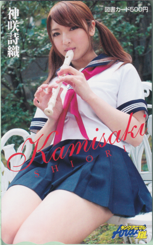 神咲詩織 ヤングアニマル嵐 図書カード