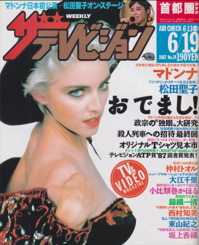  週刊ザテレビジョン 1987年6月19日号 (No.24) 雑誌