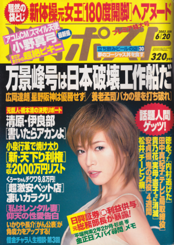  週刊ポスト 2003年6月20日号 (1704号) 雑誌