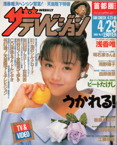  週刊ザテレビジョン 1988年4月29日号 (No.17) 雑誌