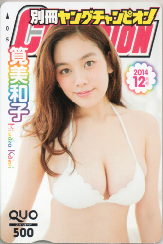 筧美和子 別冊ヤングチャンピオン 2014年12月号 (No.12) クオカード