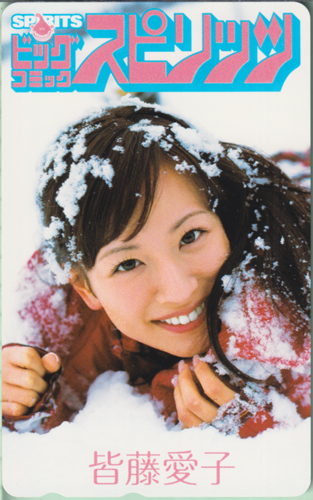皆藤愛子 ビッグコミックスピリッツ 2007年3月12日号 (No.13) テレカ