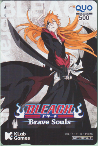 黒崎一護 KLab 「BLEACH-ブリーチ-Brave Souls」 クオカード
