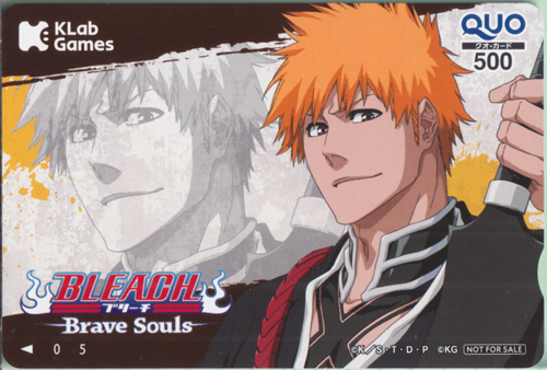 黒崎一護 KLab 「BLEACH-ブリーチ-Brave Souls」 クオカード