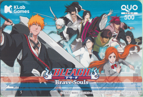 黒崎一護, 朽木ルキア, ほか KLab 「BLEACH-ブリーチ-Brave Souls」 クオカード