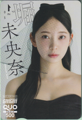 堀未央奈 ヤングガンガン 2025年2月7日号 (No.3) クオカード