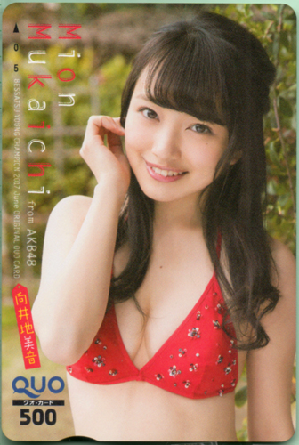 向井地美音 別冊ヤングチャンピオン 2017年6月号 クオカード