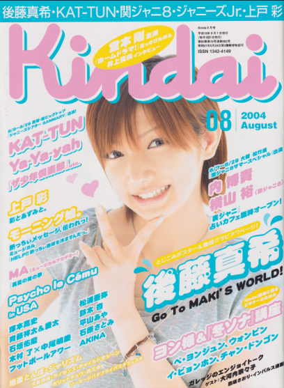  Kindai/近代映画 2004年8月号 雑誌
