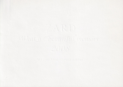 ZARD What a beautiful memory 2008/WEZARD Vol.40 extra number ファンクラブ会報