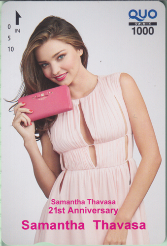 ミランダ・カー Samantha Thavasa 21st Anniversary クオカード