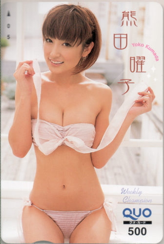 熊田曜子 週刊少年チャンピオン クオカード