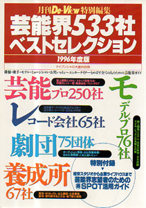  月刊De-View特別編集 1996年度版 芸能界533社ベストセレクション その他の書籍