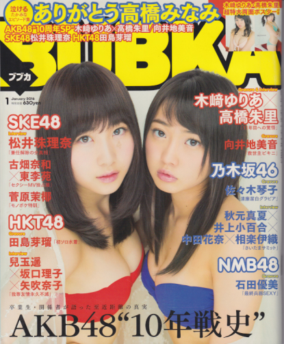  BUBKA/ブブカ 2016年1月号 雑誌