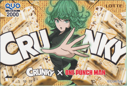 戦慄のタツマキ LOTTE CRUNKY×ONE PUNCH MAN/クランキー×ワンパンマン クオカード