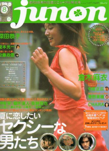  ジュノン/JUNON 2001年8月号 (29巻 8号) 雑誌
