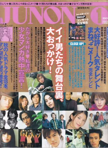  ジュノン/JUNON 2001年1月号 (29巻 1号) 雑誌