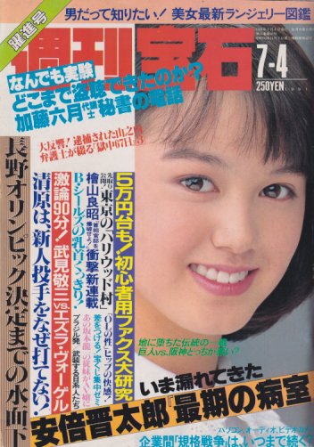  週刊宝石 1991年7月4日号 (469号) 雑誌