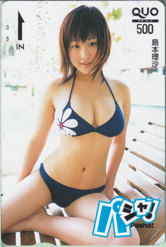島本里沙 月刊パシャ! クオカード